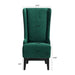 23.03' Wide High-Back Velvet Accent Chair, Comfy High Wingback Chair, Living Room Chair with Soft Padded & Wooden Legs, Modern Side Chair for Living Room, Bedroom, Green Default -DTYStore