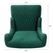 23.03' Wide High-Back Velvet Accent Chair, Comfy High Wingback Chair, Living Room Chair with Soft Padded & Wooden Legs, Modern Side Chair for Living Room, Bedroom, Green Default -DTYStore