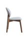 Hadasa Light Gray & Walnut Finish Side Chair (Set of 2) - DTYStore