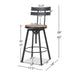 METAL CHAIR WITH WOODEN SEAT(set of 2) - DTYStore