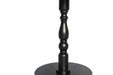 23'' Black Accent Round Table, Round Side Table, Small Table for Small Spaces, Modern Accent Nightstand with Solid Wood Leg for Living Room, Bedroom, Corners, and Office (Black) Default -DTYStore