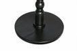 23'' Black Accent Round Table, Round Side Table, Small Table for Small Spaces, Modern Accent Nightstand with Solid Wood Leg for Living Room, Bedroom, Corners, and Office (Black) Default -DTYStore