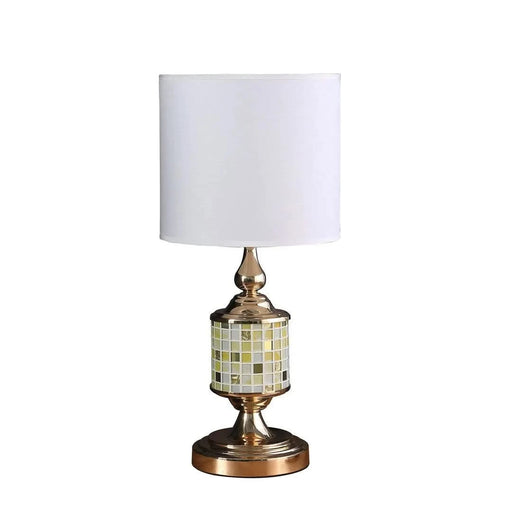 23' Layla Rose Gold Bohemian Glass Mosaic Modern Table Lamp Default -DTYStore