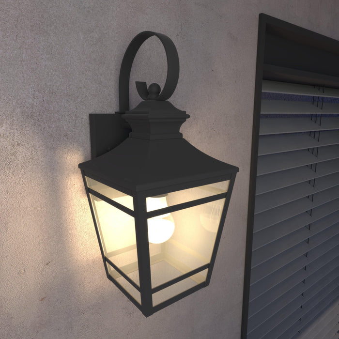 Large Outdoor Wall Lights for House, 16.5inch Exterior Lighting Fixtures Wall Mount Outdoor Porch Lights Waterproof Black Outdoor Sconce Lights with Clear Glass for Patio Hallway Garage (2 pack)