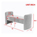 52" Modern Contemporary Design Ottoman Couch Long Bench for Bedroom End of Bed - DTYStore