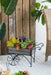 24.4x12.6x15.4' Rustic Black Trolley Cart Plant Stand, Planter Default -DTYStore