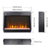 60 inch Electric Fireplace Media TV Stand With Sync Colorful LED Lights-Reclaimed Barnwood Color - DTYStore