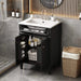 24' Bathroom Vanity with 2 Doors and Tip-Out Drawer, Bathroom Storage Cabinet with Sink, Soft-Closing Doors with Organizers Default -DTYStore