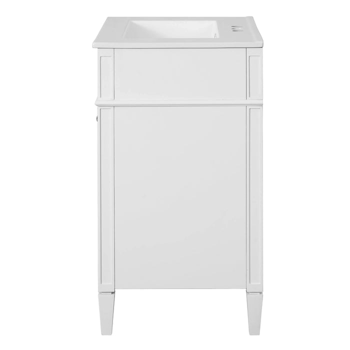 24' Bathroom Vanity with 2 Doors and Tip-Out Drawer, Bathroom Storage Cabinet with Sink, Soft-Closing Doors with Organizers Default -DTYStore