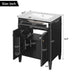 24' Bathroom Vanity with 2 Doors and Tip-Out Drawer, Bathroom Storage Cabinet with Sink, Soft-Closing Doors with Organizers Default -DTYStore