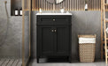 24' Bathroom Vanity with 2 Doors and Tip-Out Drawer, Bathroom Storage Cabinet with Sink, Soft-Closing Doors with Organizers Default -DTYStore