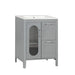 24' Bathroom Vanity with Sink, Bathroom Vanity Cabinet with Two Drawers and Door, Adjustable Shelf, Solid Wood and MDF, Grey (Old Sku:WF309411AAE) Default -DTYStore