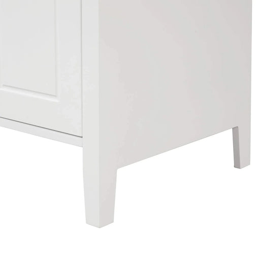 24' Bathroom Vanity with Sink, Bathroom Vanity Cabinet with Two Drawers and Door, Adjustable Shelf, Solid Wood and MDF, White (Old Sku:WF309411AAK) Default -DTYStore