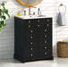 24' Bathroom Vanity with a Drawer & Two Soft-Closing Doors, Painted Modern Bathroom Storage Cabinet with Ceramic Sink, Stylish Single Sink Cabinet for Small Spaces Default -DTYStore