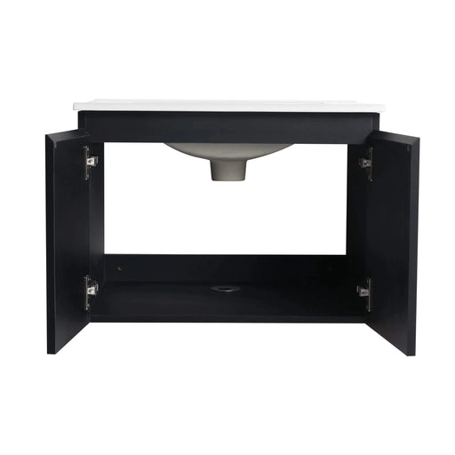 24'' Floating Wall-Mounted Bathroom Vanity With Ceramics Sink & Soft-Close Cabinet Door, KD-Package Default -DTYStore