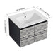 24'' Floating Wall-Mounted Bathroom Vanity With Ceramics Sink & Soft-Close Cabinet Door, KD-Package Default -DTYStore