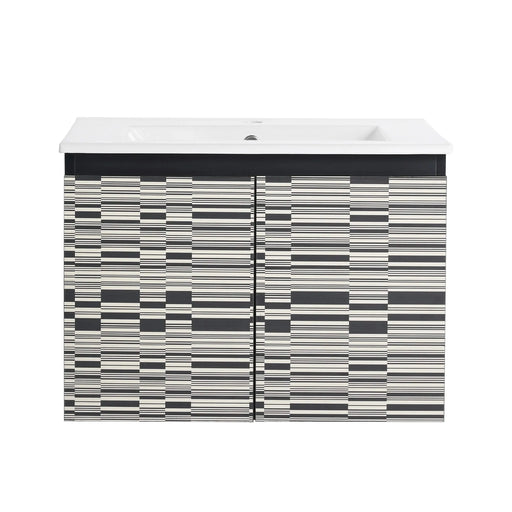 24'' Floating Wall-Mounted Bathroom Vanity With Ceramics Sink & Soft-Close Cabinet Door, KD-Package Default -DTYStore