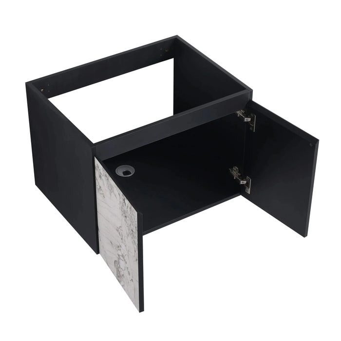 24'' Floating Wall-Mounted Bathroom Vanity With Ceramics Sink & Soft-Close Cabinet Door, KD-Package Default -DTYStore