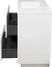 24' Freestanding Bathroom Vanity with Sink, Bathroom Storage Vanity Cabinet with Stone Resin Countertop and Soft Close Drawers, Glossy White 24V14-24GW Default -DTYStore