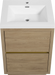 24' Freestanding Bathroom Vanity with Sink, Bathroom Storage Vanity Cabinet with Stone Resin Countertop and Soft Close Drawers, Natural Oak 24V14-24NO Default -DTYStore