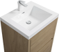 24' Freestanding Bathroom Vanity with Sink, Bathroom Storage Vanity Cabinet with Stone Resin Countertop and Soft Close Drawers, Natural Oak 24V14-24NO Default -DTYStore