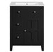 24' Modern Bathroom Vanity with Ceramic Basin, Restroom Basin Cabinet with 2 Drawers, Small Bathroom Cabinet with Soft-Closing Door Default -DTYStore