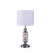 24' Vicki Chrome Bohemian Glass Mosaic Modern Table Lamp Default -DTYStore
