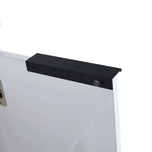 24' Wall-Mounted Bathroom Vanity With Ceramic Sink and Side Cabinet & Soft Close Doors, Combination Cabinet (KD-Package) Default -DTYStore