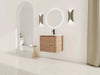 24'' Wall-Mounted Bathroom Vanity with White Ceramic Sink & 1-Soft-Close Door, KD-Packing, Plywood Default -DTYStore