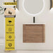 24'' Wall-Mounted Bathroom Vanity with White Ceramic Sink & 1-Soft-Close Door, KD-Packing, Plywood Default -DTYStore