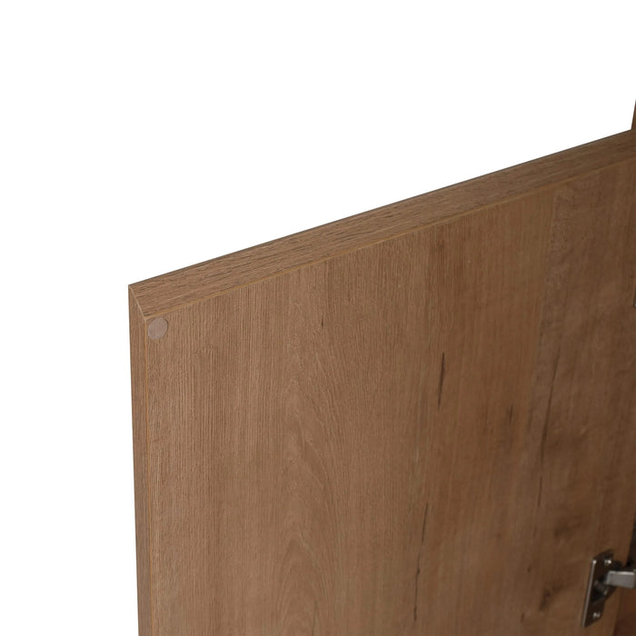 24'' Wall-Mounted Bathroom Vanity with White Ceramic Sink & Soft-Close Door, KD-Packing Default -DTYStore