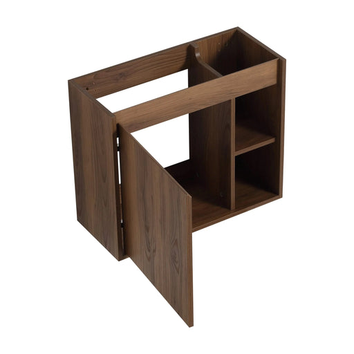 24'' Wall-Mounted Bathroom Vanity with White Ceramic Sink & Soft-Close Door, KD-Packing Default -DTYStore