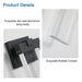 Outdoor Waterproof Transparent LED Crystal Wall Lamp Supports multiple types of light bulbs (2 packs) with light sense