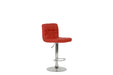 BAR STOOL in Red, Chrome - DTYStore