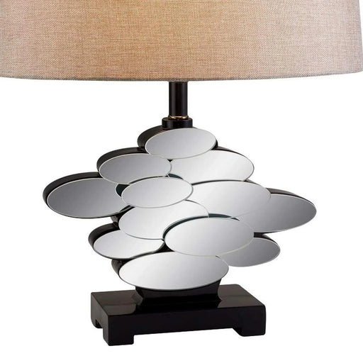 25.5' Tall Polyresin Table Lamp with Bronze finish and Glass Accents Default -DTYStore