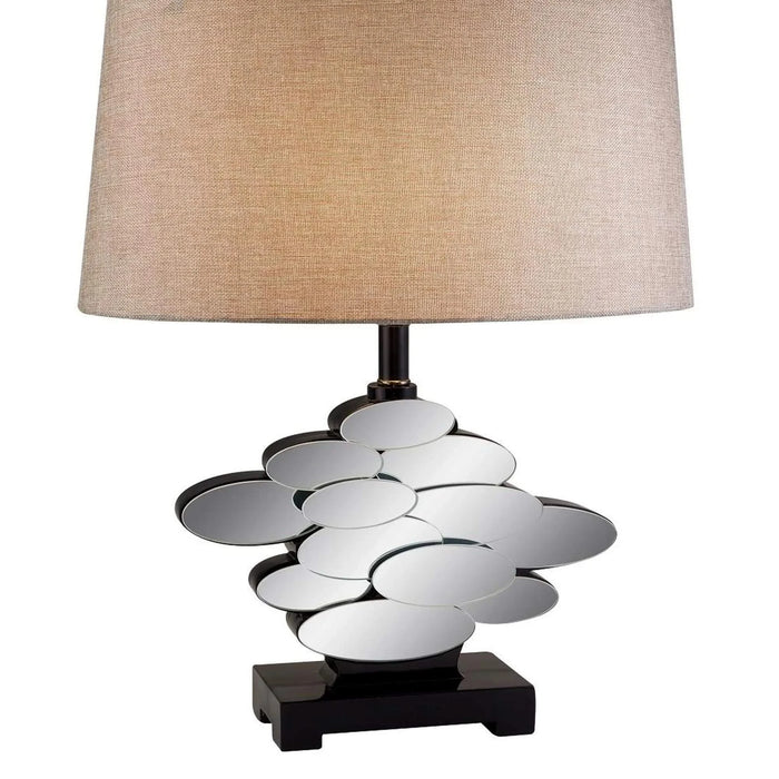 25.5' Tall Polyresin Table Lamp with Bronze finish and Glass Accents Default -DTYStore