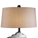 25.5' Tall Polyresin Table Lamp with Bronze finish and Glass Accents Default -DTYStore