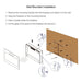 60 inch recessed ultra thin tempered glass front wall mounted electric fireplace with remote and multi color flame & emberbed, LED light heater - DTYStore