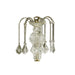 25' Tall Metal Chandelier with Antique Brass Finish and Crystal Accents Default -DTYStore