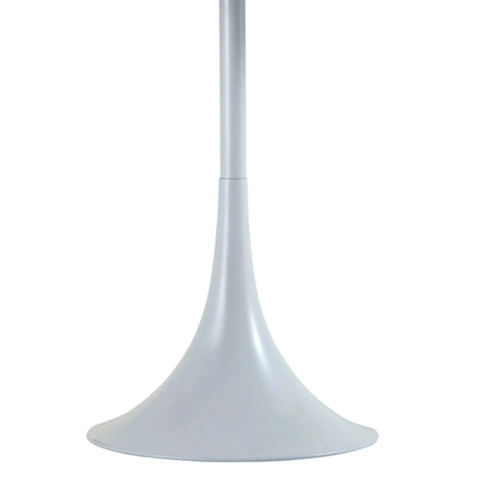 25' Tall Metal Table Lamp with White Finish, White Round Shade Default -DTYStore
