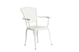 3 Piece Patio Bistro Set Cast Aluminum Bistro Table and Chairs Set of 2 with Umbrella Hole,All Weather Metal Bistro Table Set,Outdoor Patio Furniture Set for Garden White - DTYStore