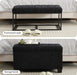 Storage Ottoman Bench, Foot Rest with Legs, 16 x 30 x 16.1 Inches, End of Bed Bench, Storage Chest, Load up to 660 lb, for Living Room, Bedroom, Entryway - DTYStore