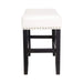 26-inch Backless Ivory Leather Counter Stool (Set of 2) Default -DTYStore