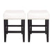 26-inch Backless Ivory Leather Counter Stool (Set of 2) Default -DTYStore