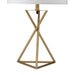 26.25' Tall 'Ester' Mid-Century Metal Table Lamp, Hourglass Design, Matte Gold Default -DTYStore