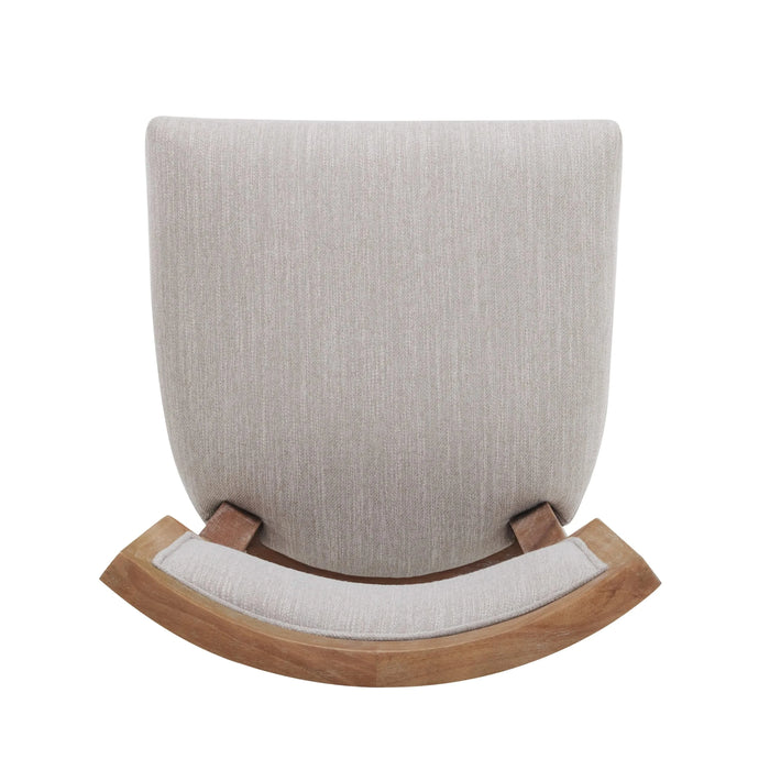 26.5' Counter Stools Set of 2, Upholstered Counter Height Bar Stools with Comfy Back, Solid Rubber Wood Frame, Backrest, Footrest, Armless Barstools for Home Bar, Kitchen Counter, Beige & Natural Default -DTYStore