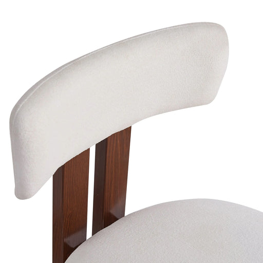 26.5'' Stylish Round Stools with Low Back - Comfortable Upholstered Seat & Black Metal Frame for Kitchen & Dining Default -DTYStore