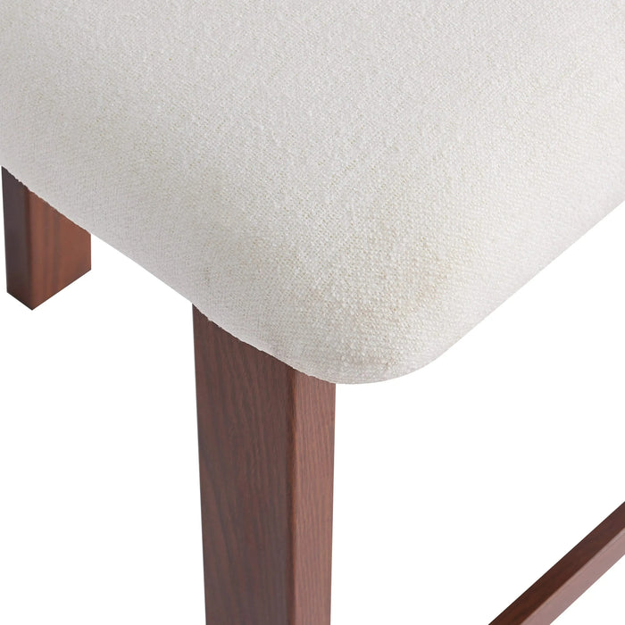 26.5'' Stylish Round Stools with Low Back - Comfortable Upholstered Seat & Black Metal Frame for Kitchen & Dining Default -DTYStore