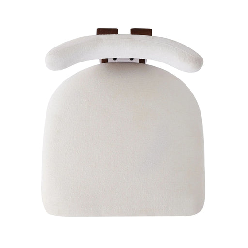 26.5'' Stylish Round Stools with Low Back - Comfortable Upholstered Seat & Black Metal Frame for Kitchen & Dining Default -DTYStore