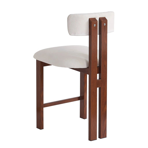 26.5'' Stylish Round Stools with Low Back - Comfortable Upholstered Seat & Black Metal Frame for Kitchen & Dining Default -DTYStore